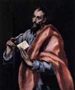 GRECO, El Apostle St Paul oil painting artist